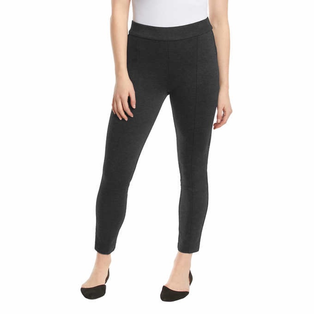Anne Klein Tummy Control Ponte Slimming Smoothing Pant in Gray XL 16-18